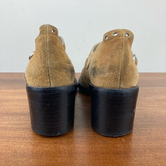 Mary Jane Brown Suede Heeled Shoes Women’s Size 8B Made Spain Spirit Of The 20s. - Picture 6 of 12